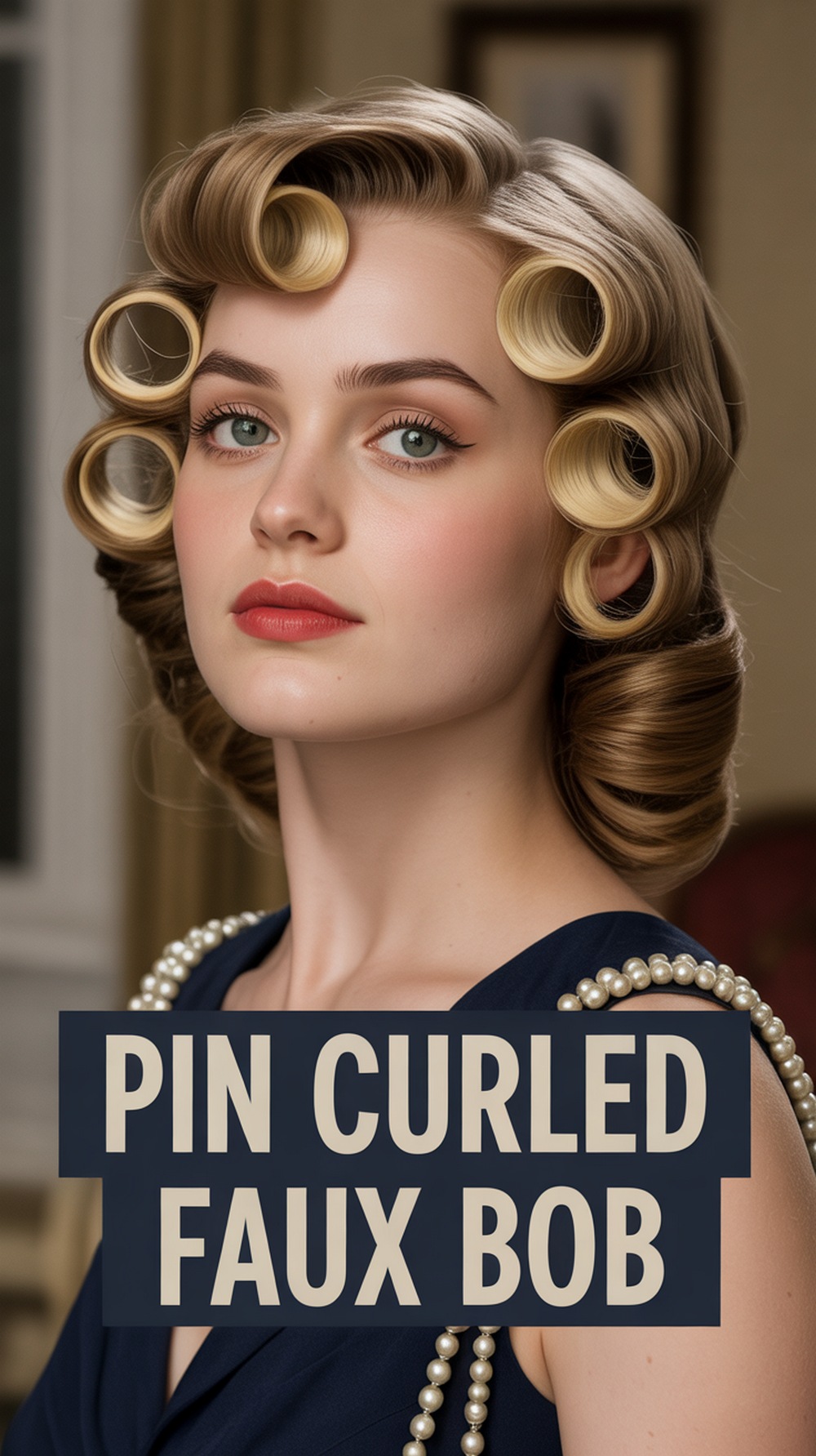 Pin Curled Faux Bob