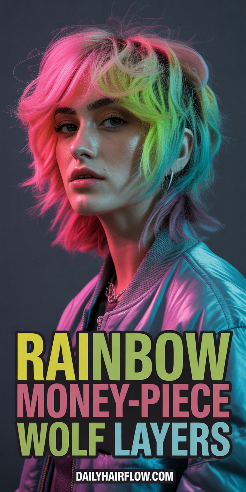 Rainbow Money Piece Wolf Layers