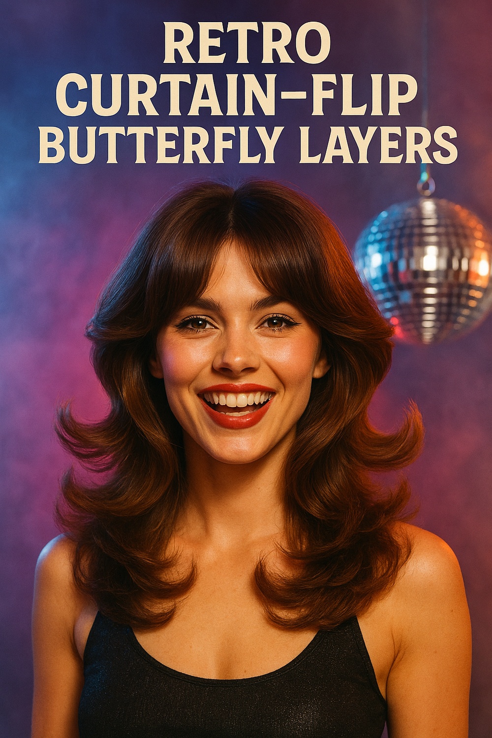 Retro Curtain Flip Butterfly Layers