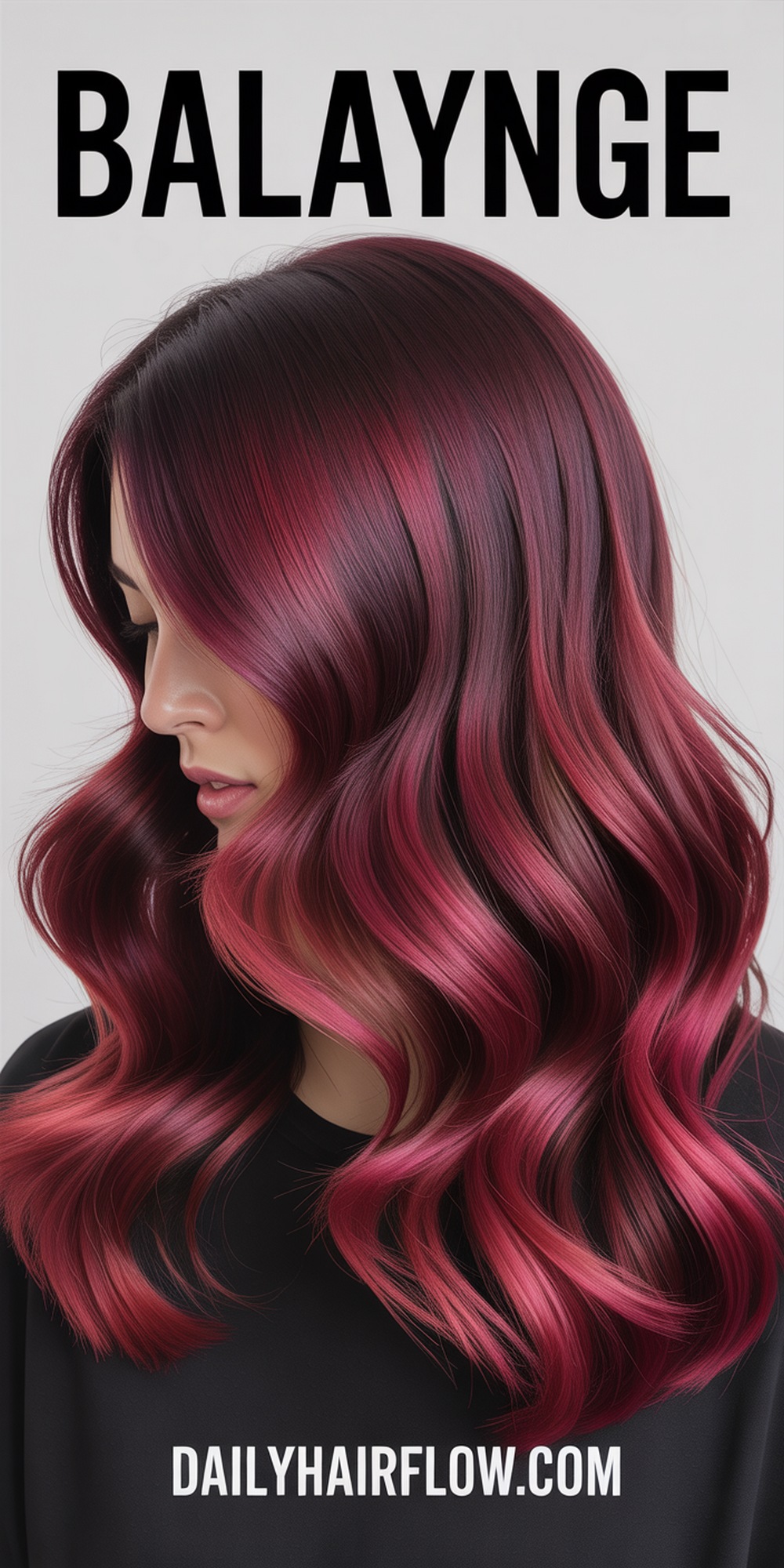 Rich Burgundy Balayage
