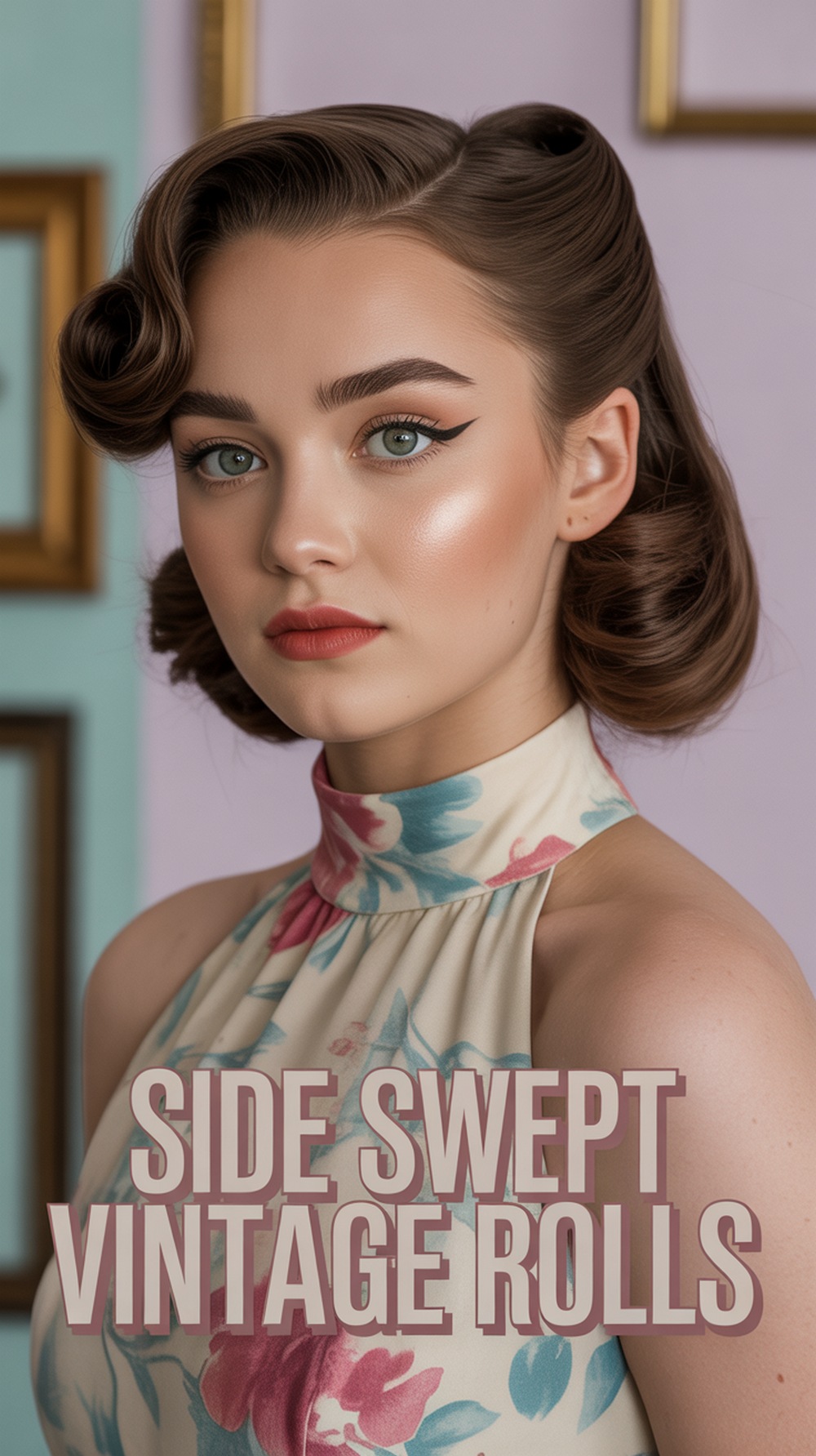 Side Swept Vintage Rolls