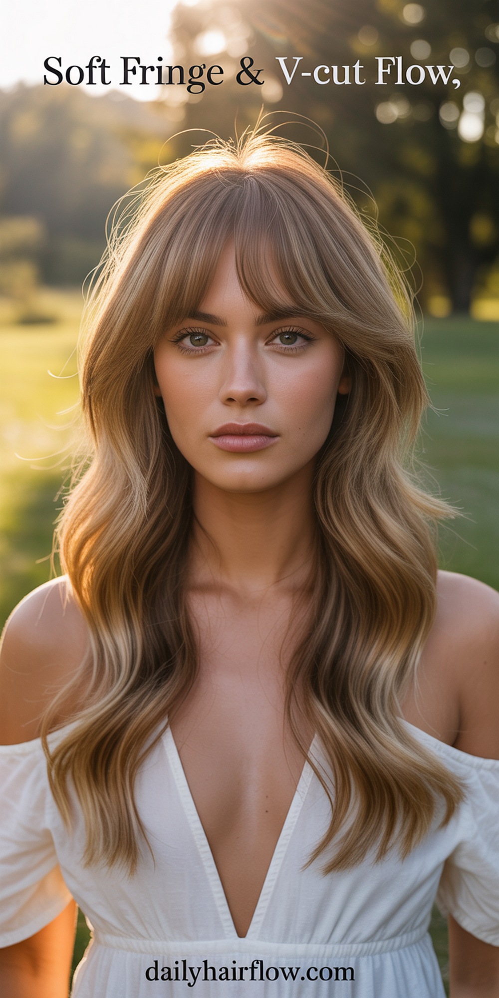 Soft Curtain Fringe + V Cut Layers