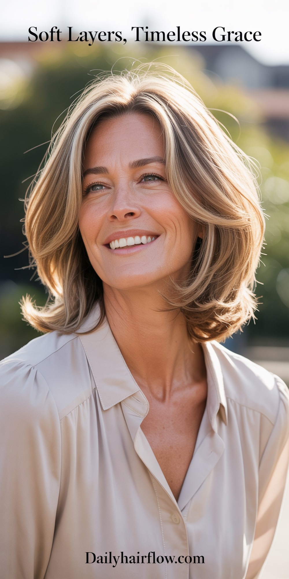 Soft Layered Lob for Effortless Elegance