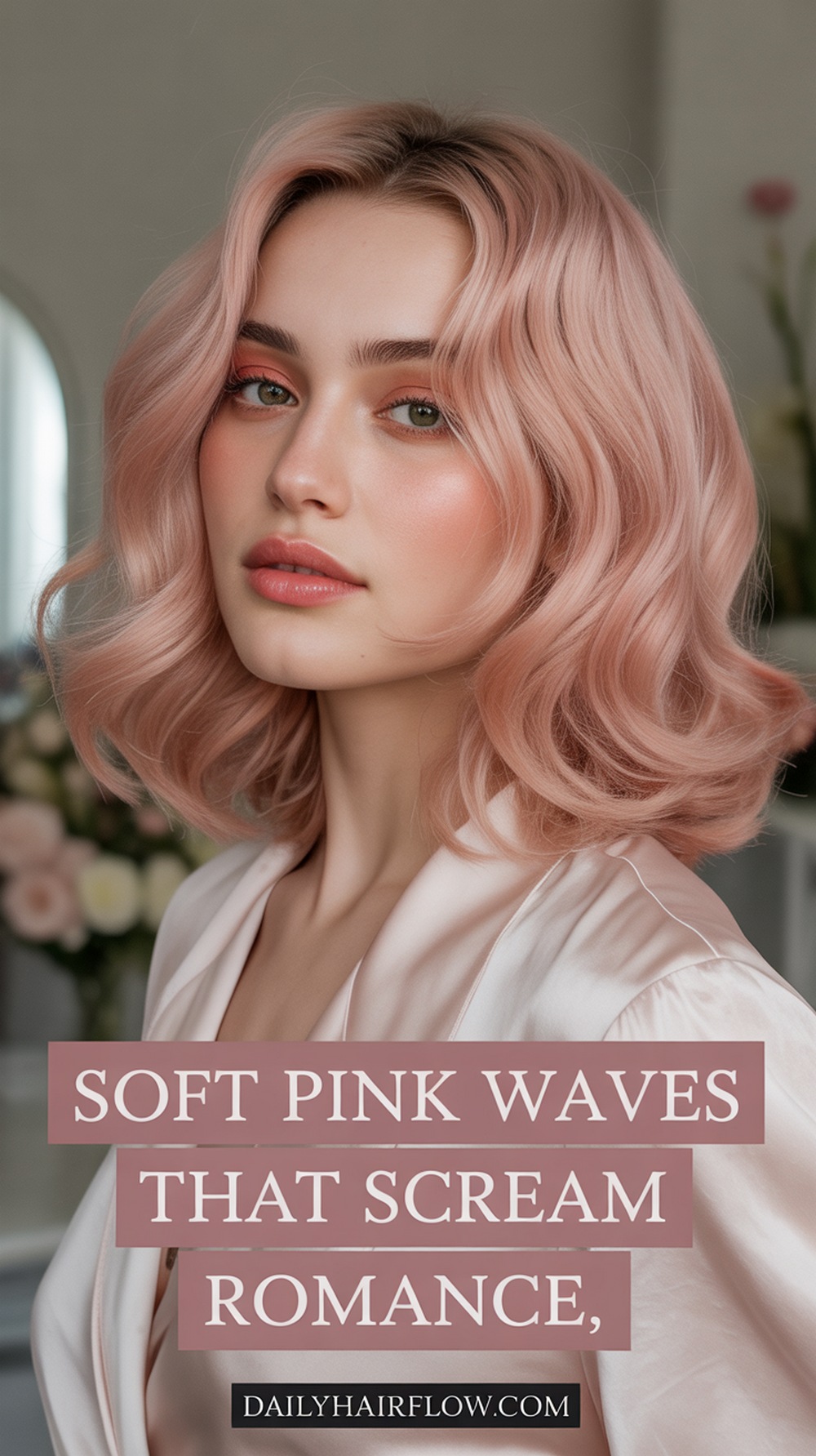 Soft Pink Waves That Scream Romance