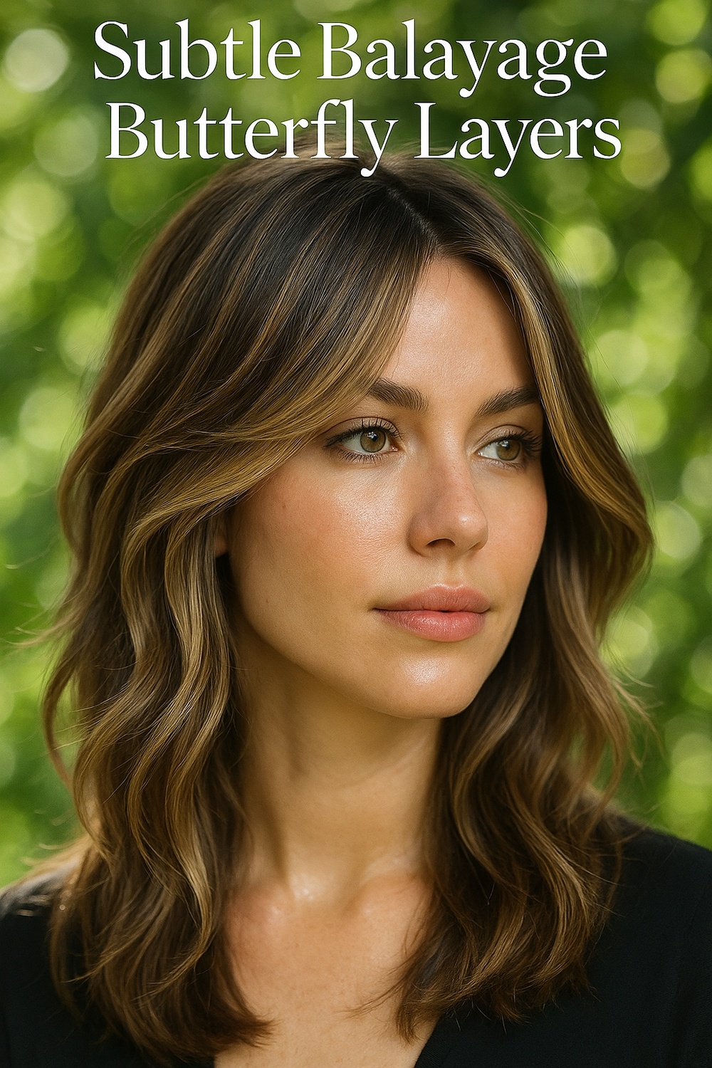 Subtle Balayage Butterfly Layers