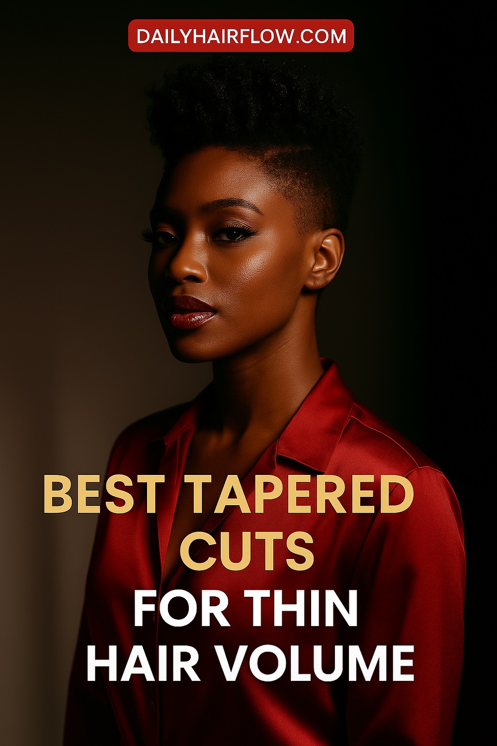 Tapered Crop with Volume on Top