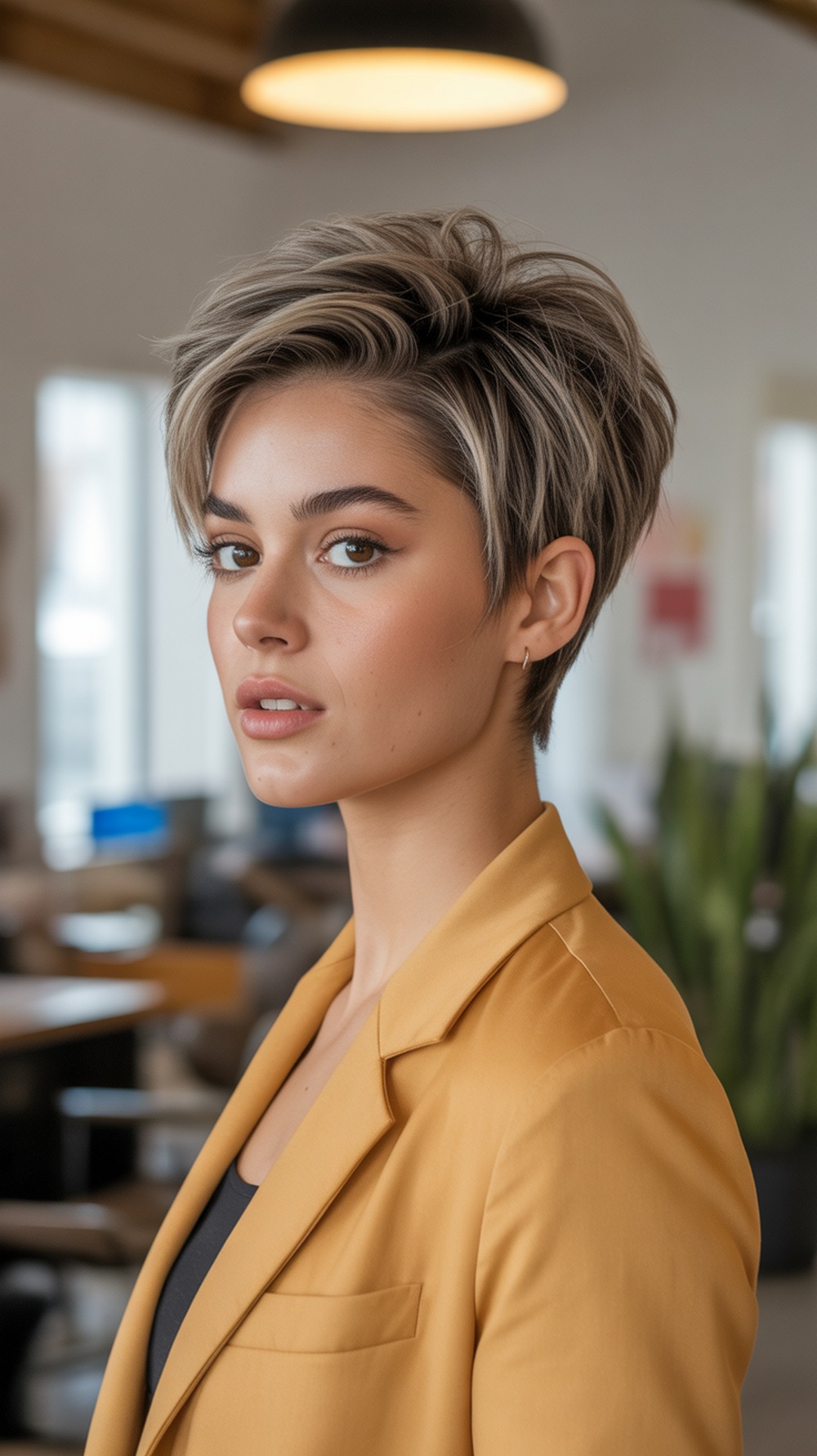 Textured Crown‑Lift Bixie