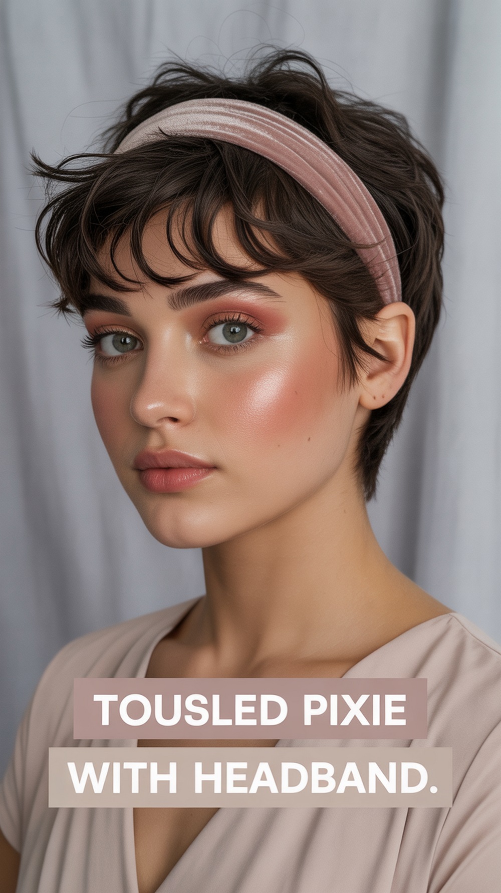 Tousled Pixie with Headband