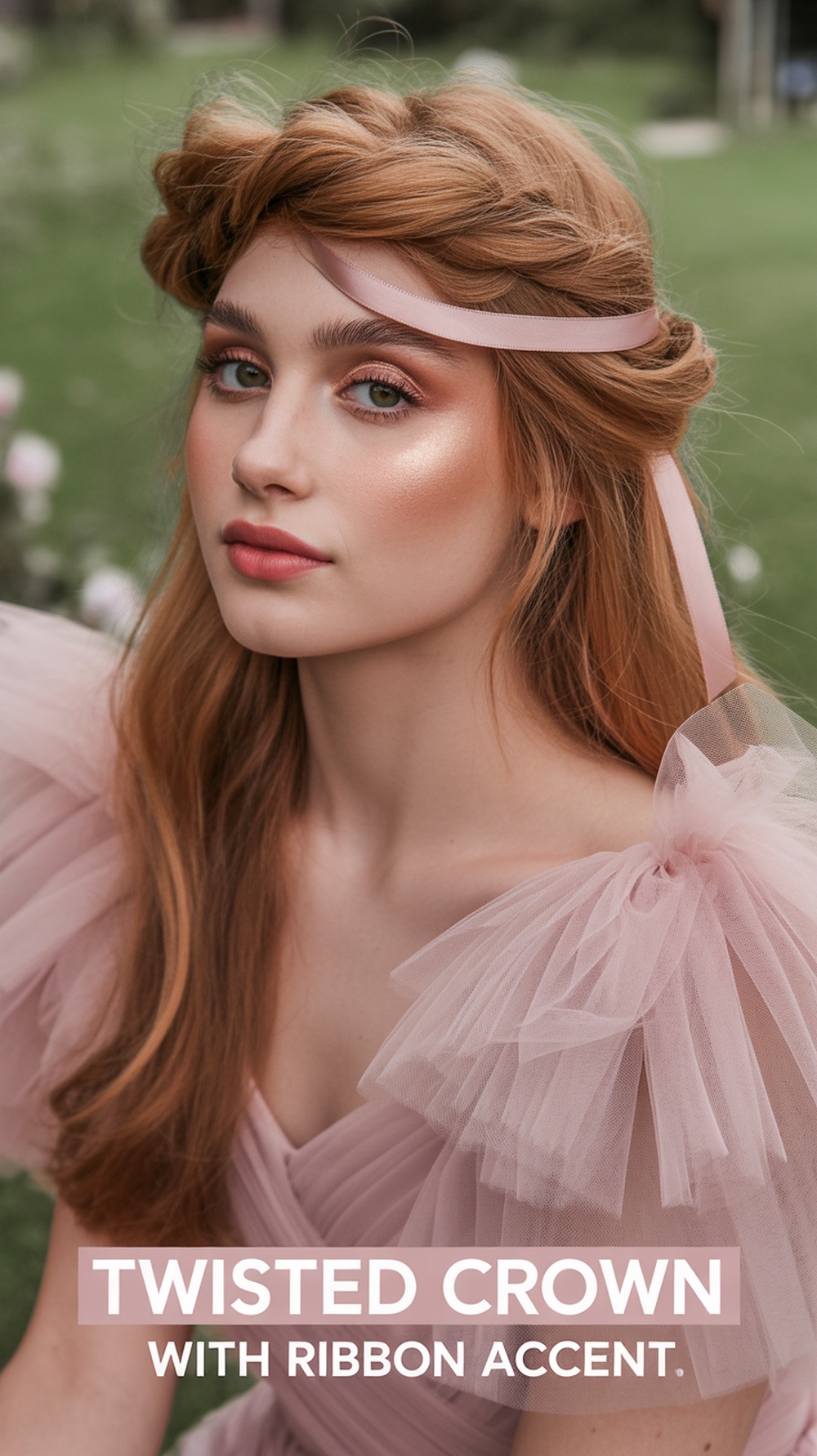 Twisted Crown with Ribbon Accent