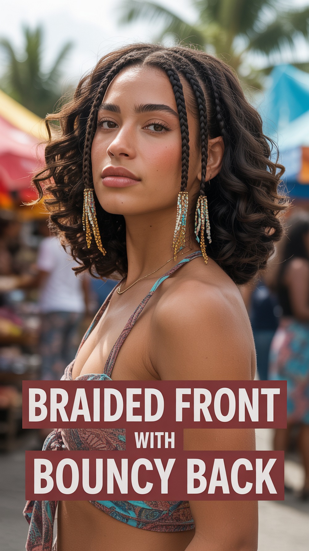 Braided Front with Bouncy Back