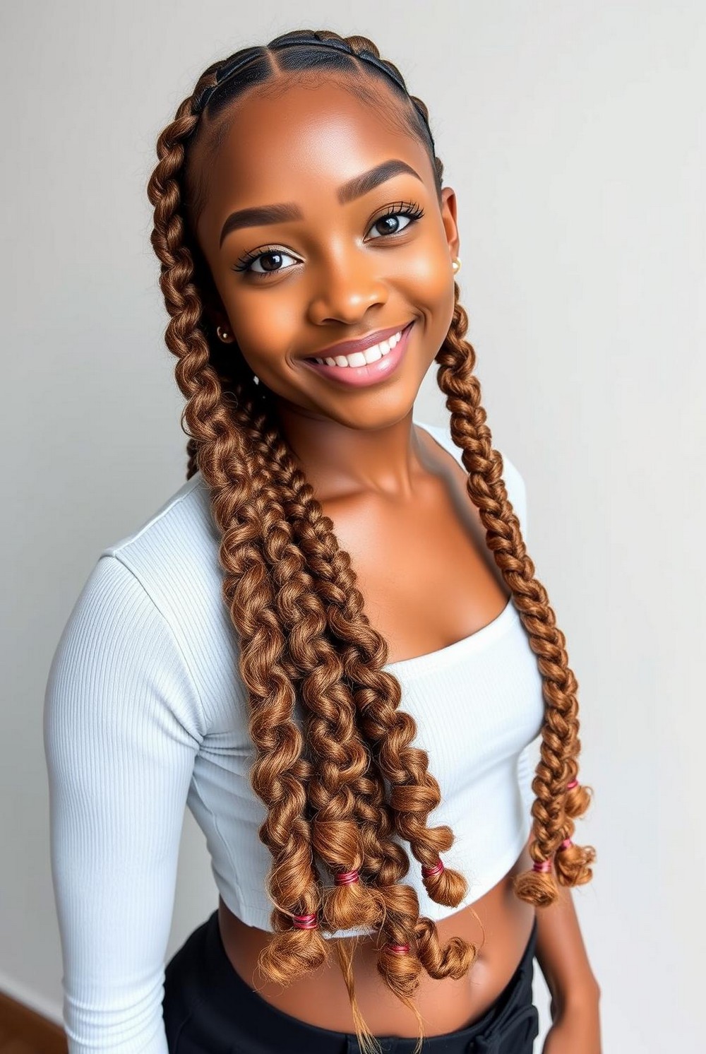 Bubble Braids Through the Length