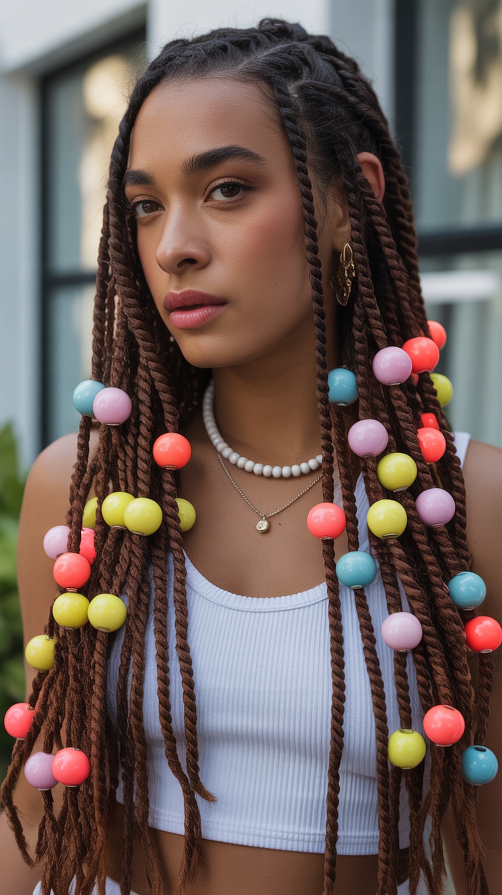 Chunky Twists with Beads