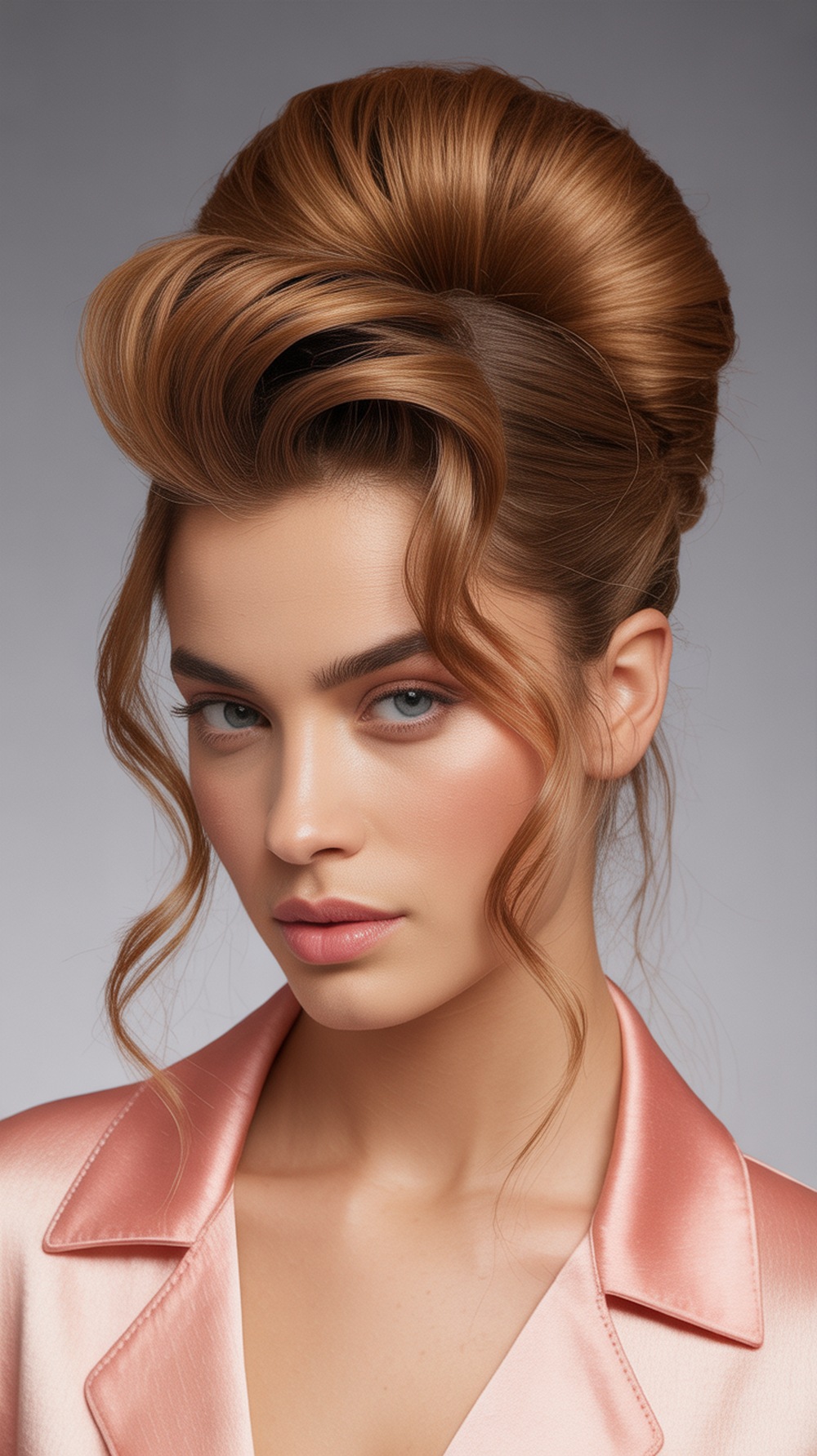 Crown Teased Mini Updo
