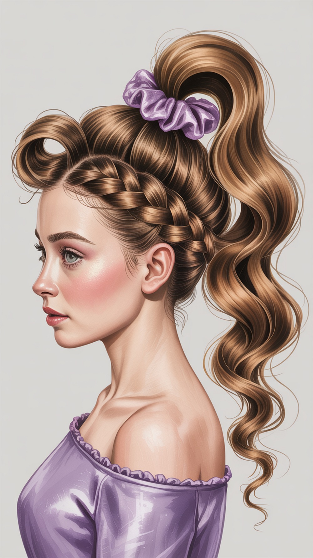 Crown Twist with Ponytail