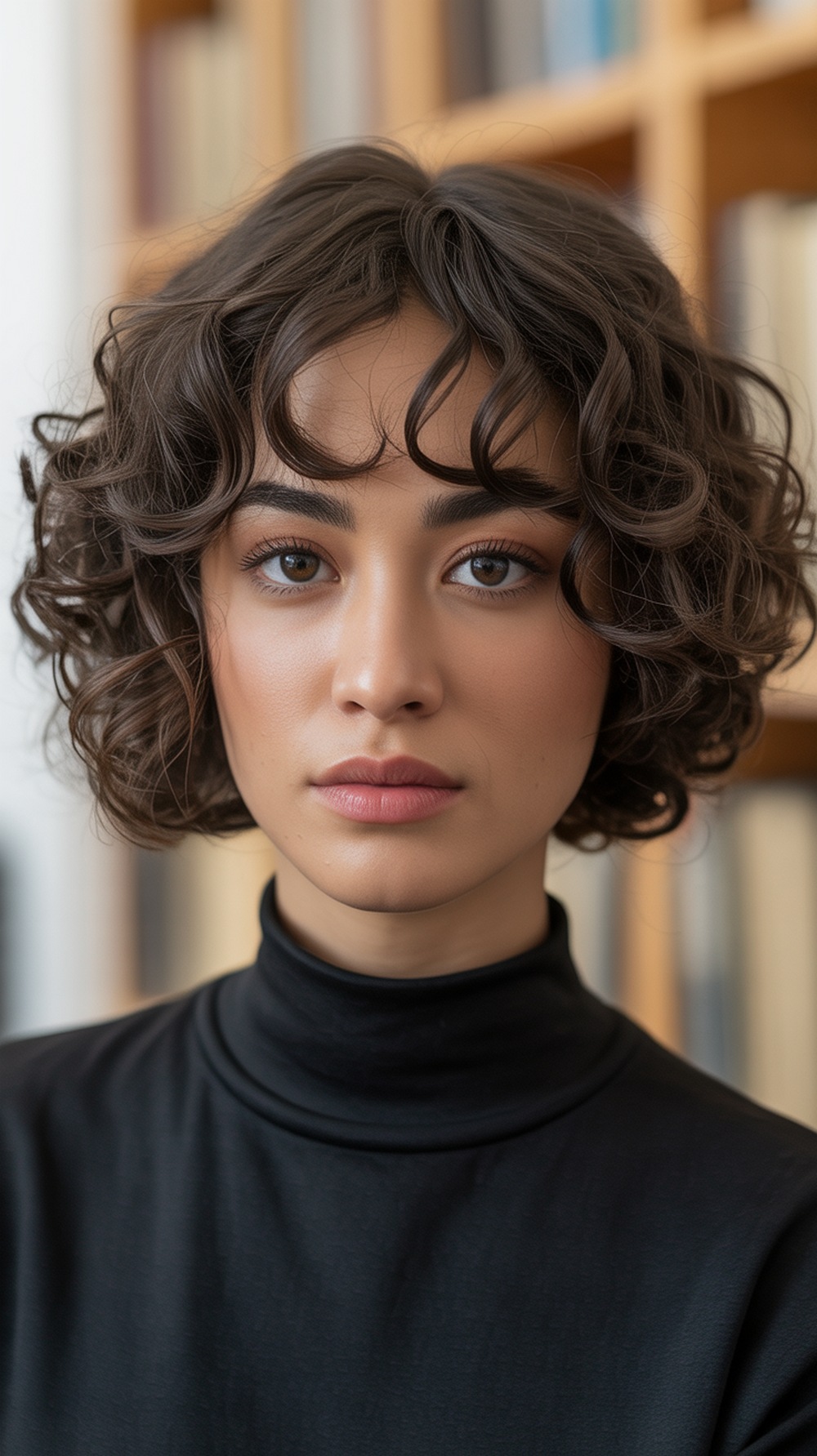 Curly Curtain Bob