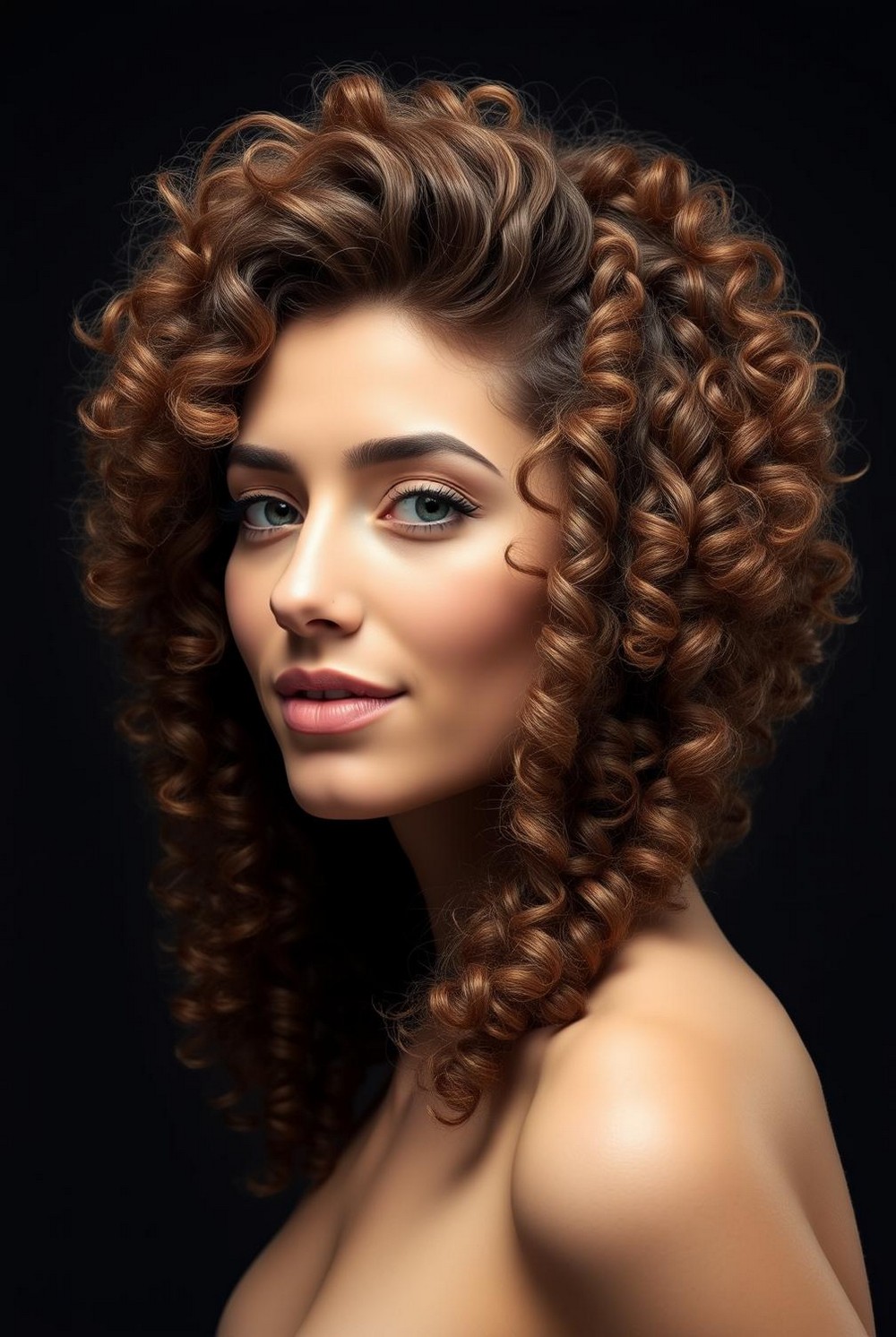 Curly Shag Wolf Hybrid Volume