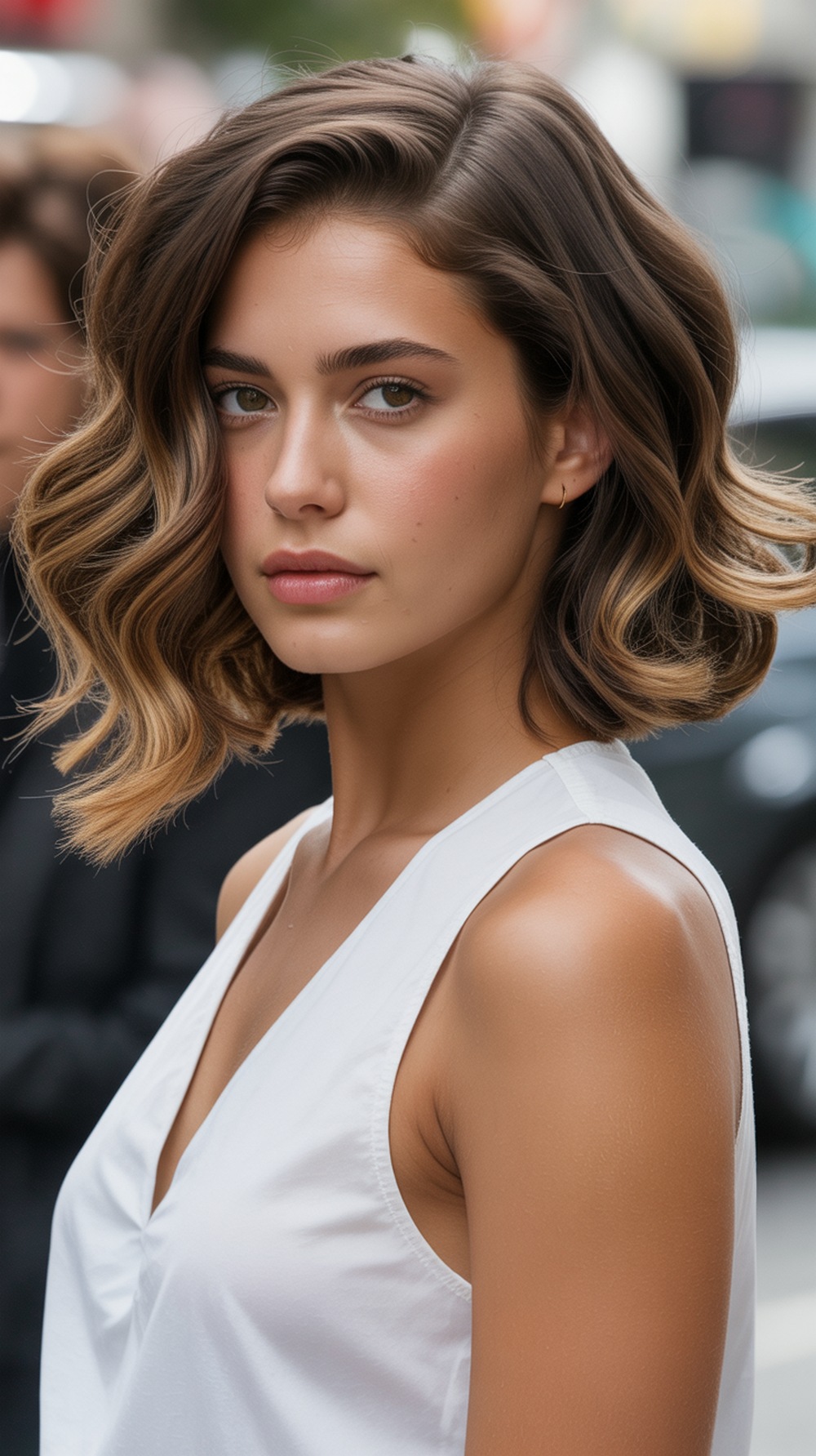 Deep Side Part Bouncy Bob