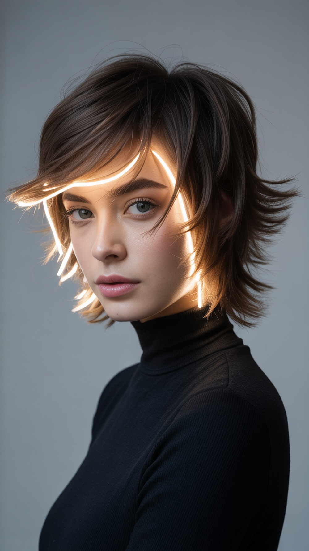 Edge Lit Shag Cut