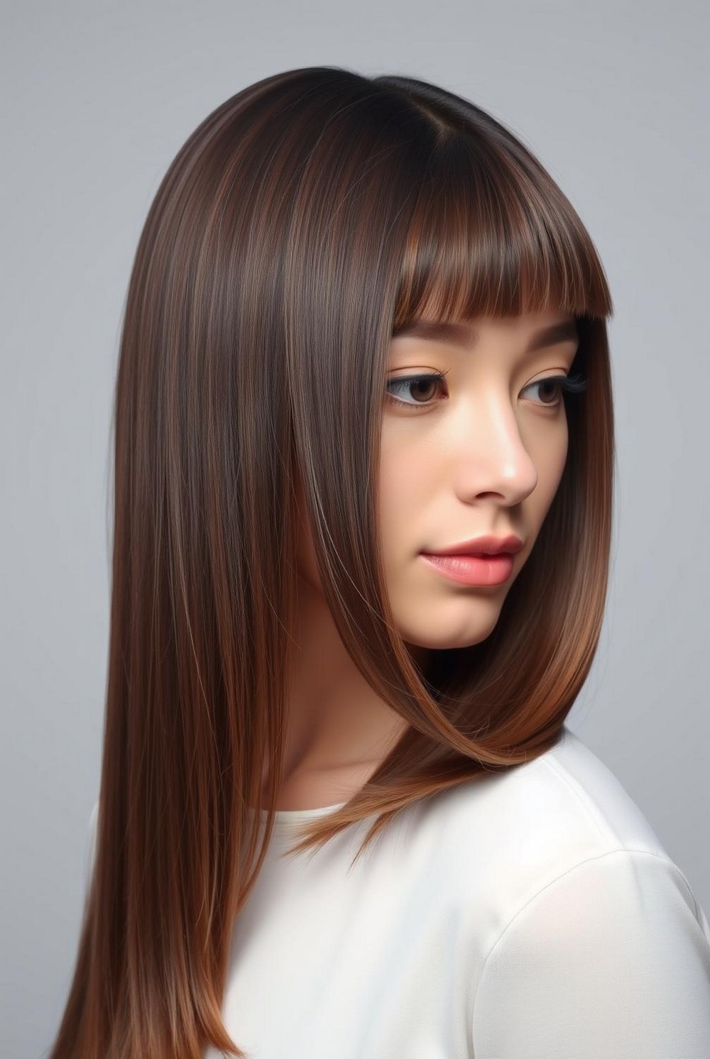 Feathered Ends with Glossy Flow