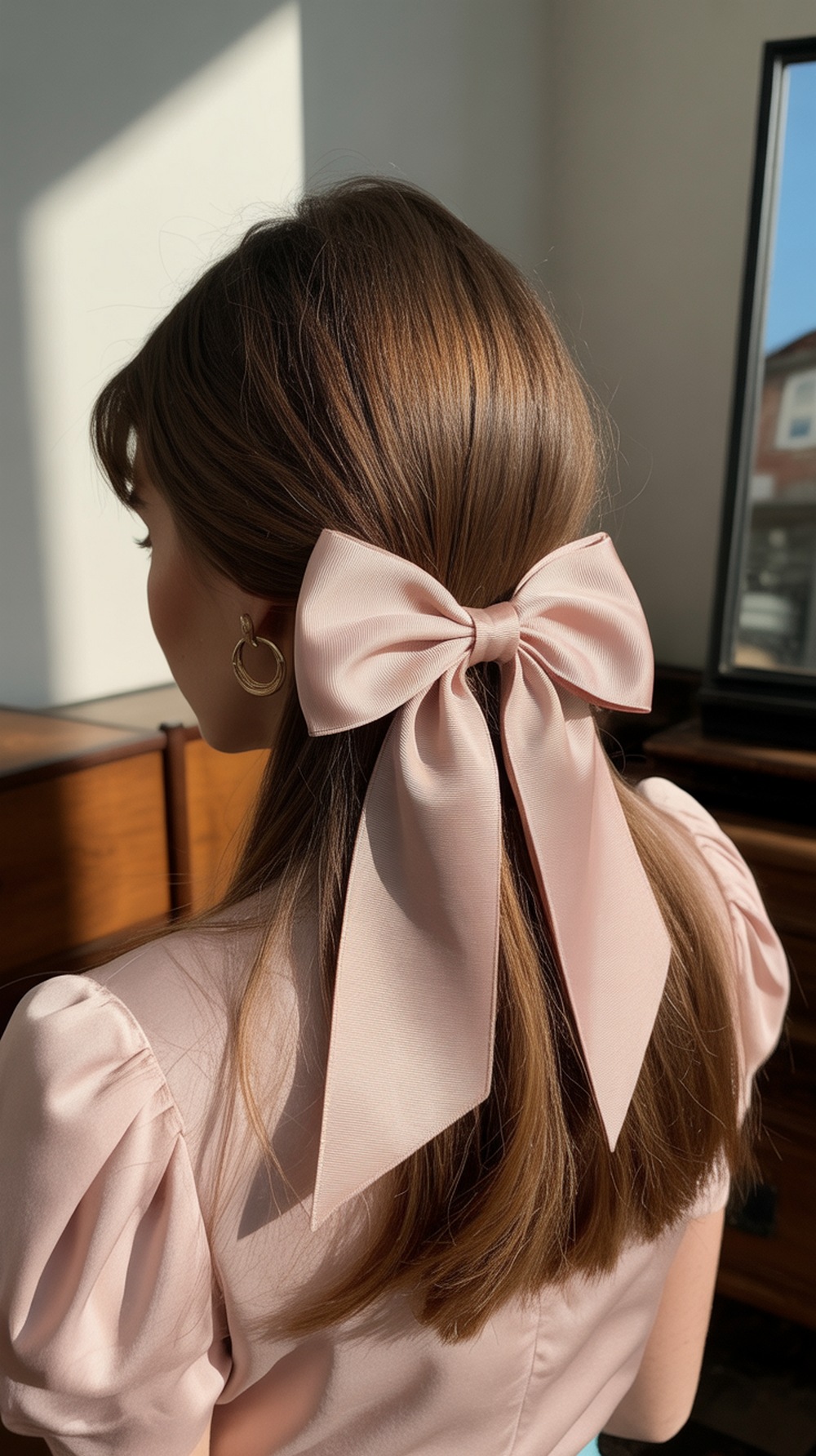 Feathered Layers with Oversized Bow