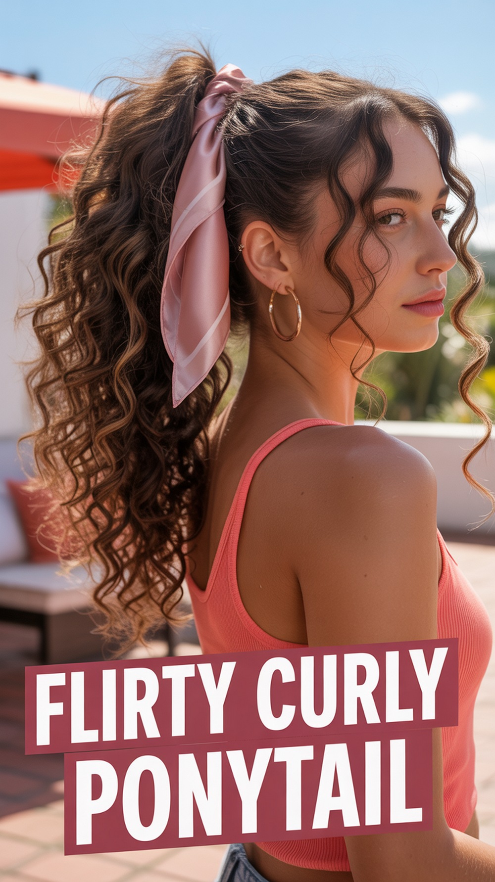 Flirty Curly Ponytail