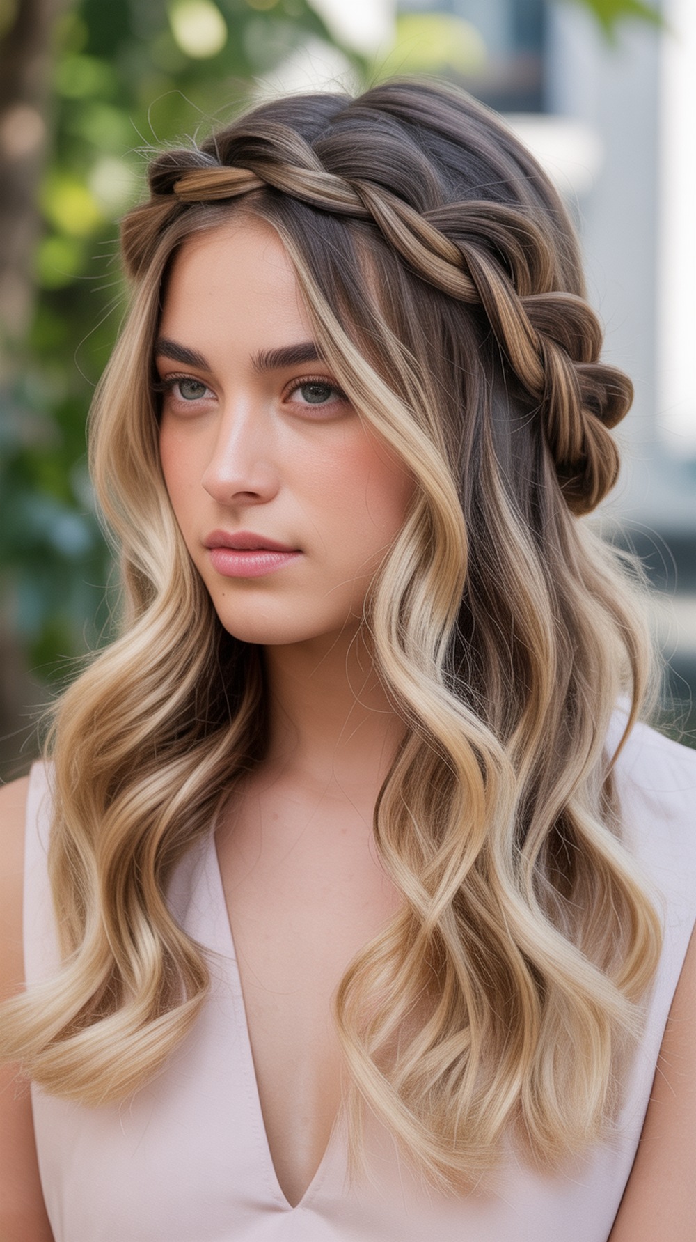 Floating Crown Twist Braid