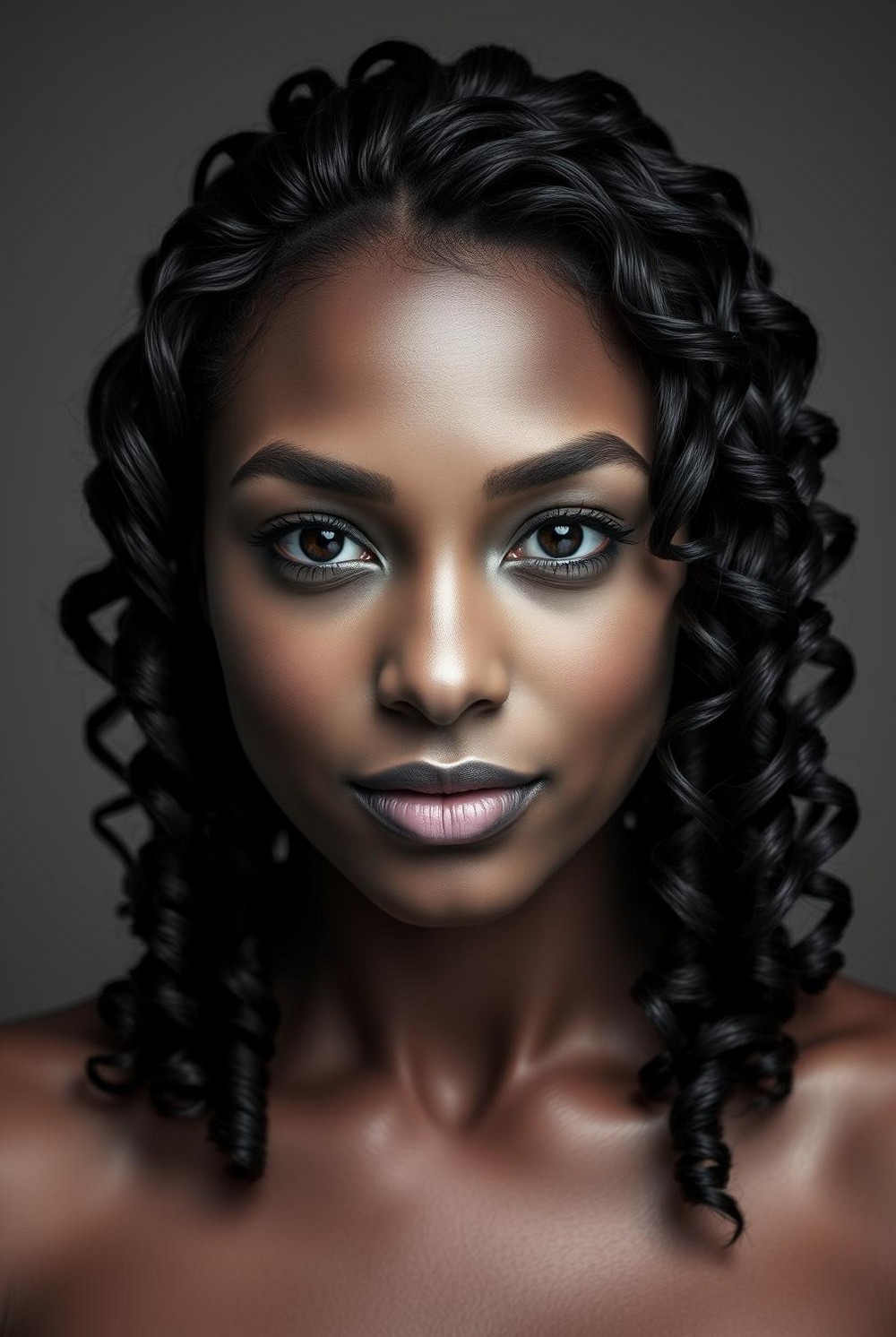 Glossy Defined Ringlets (Wet Look)