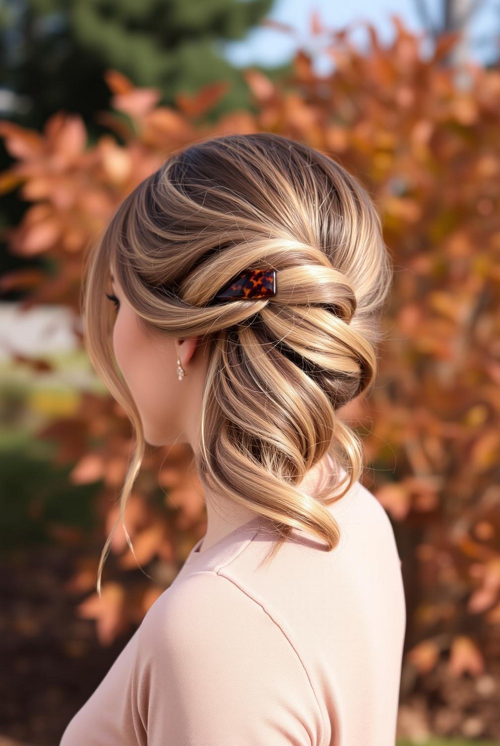 Half Up Twist with Statement Clip