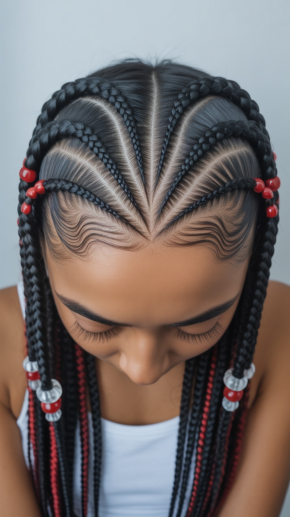 Heart Part Cornrows