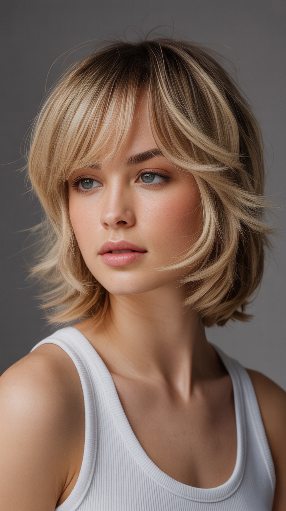 Light Feather Fringe Cut