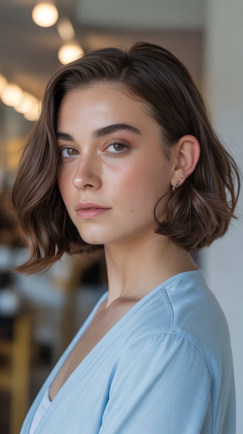 Long Bob with Tucked Ends