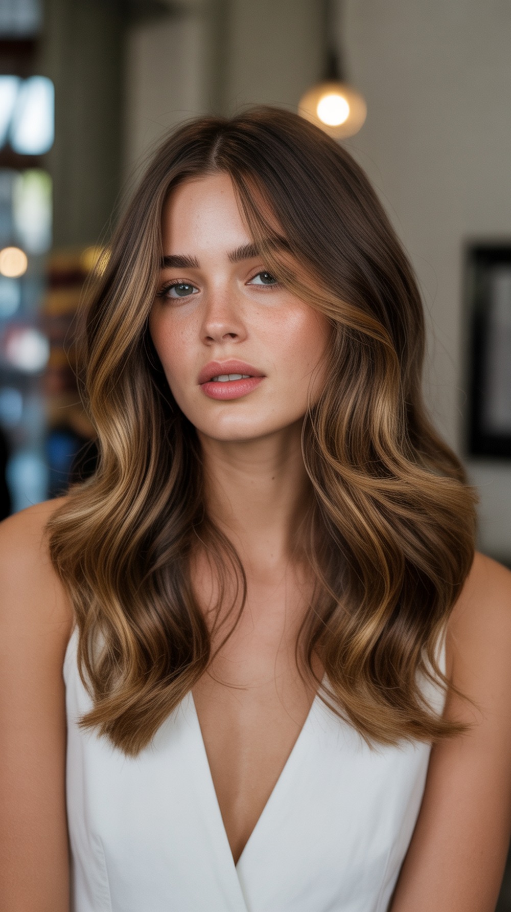 Low Maintenance Caramel on Natural Brunette