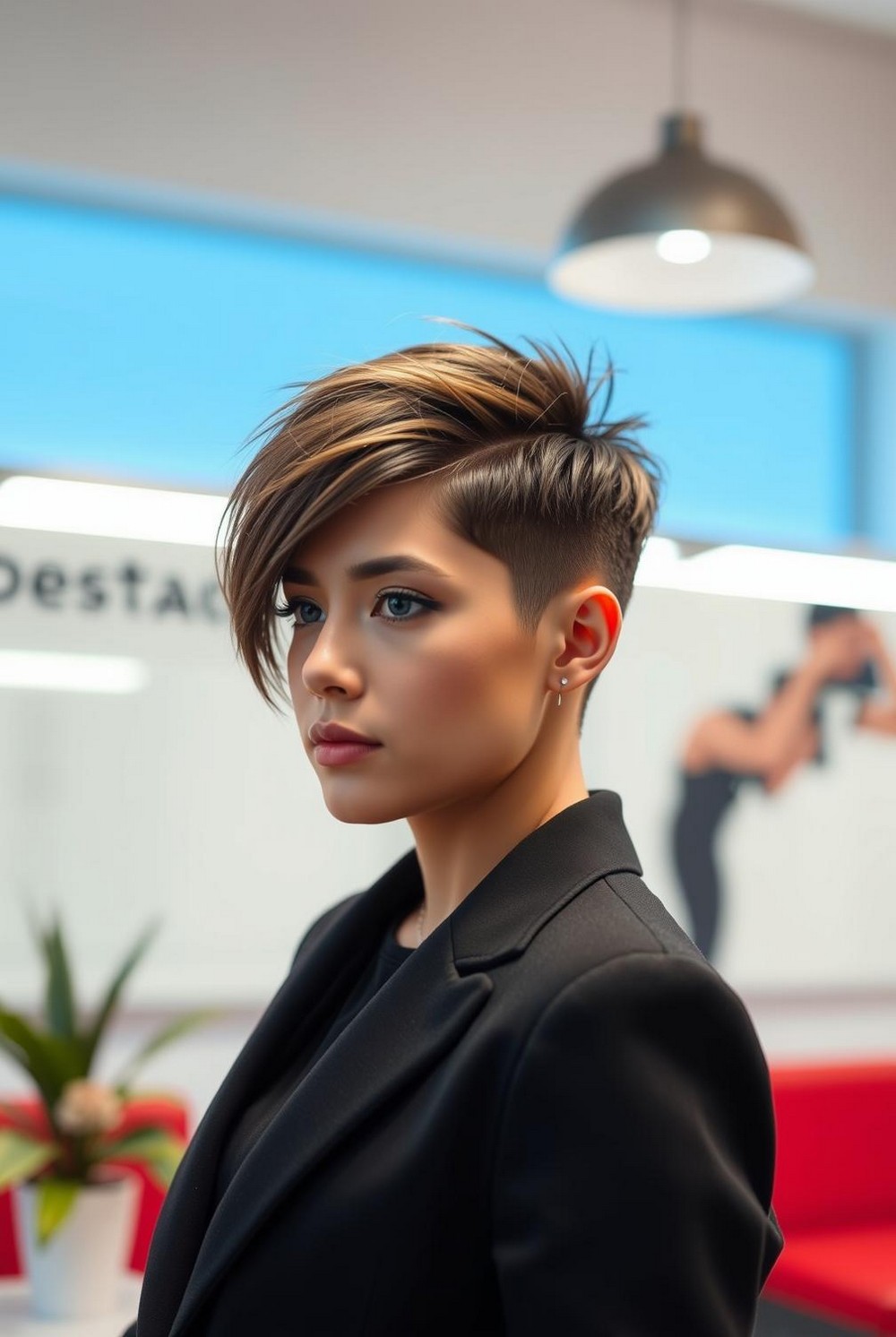 Mixie (pixie mullet)