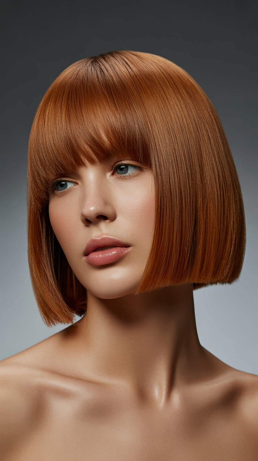 Neutral Caramel Tones on Glossy Hair