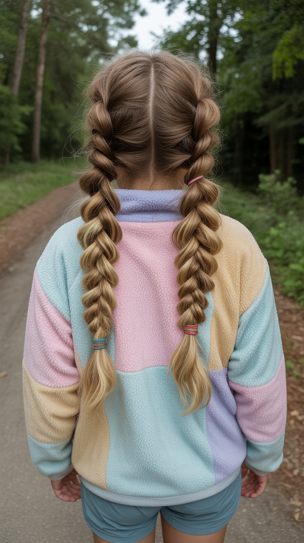 Pigtail Braids Hiking Hairstyle