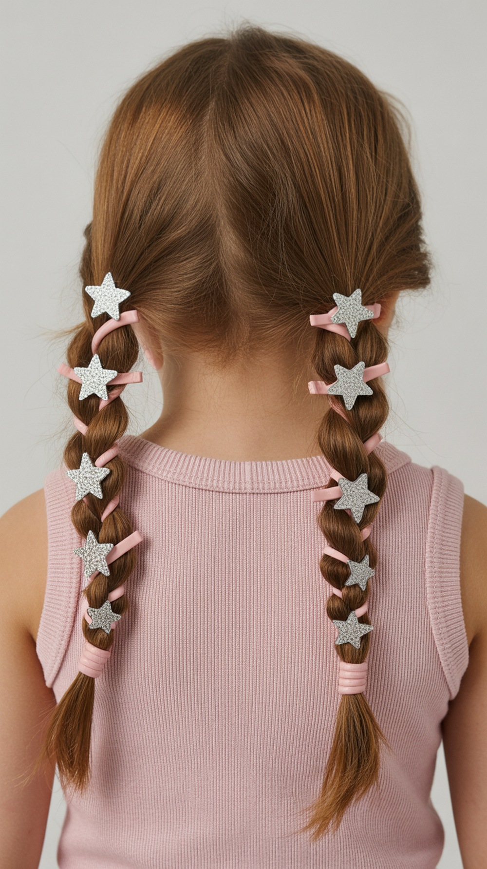 Pigtail Twists with Star Clips