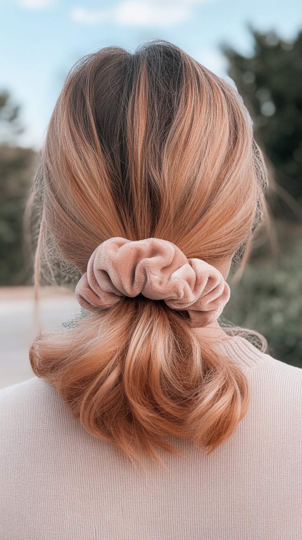 Ponytail with Scrunchie Cheer Hairstyle