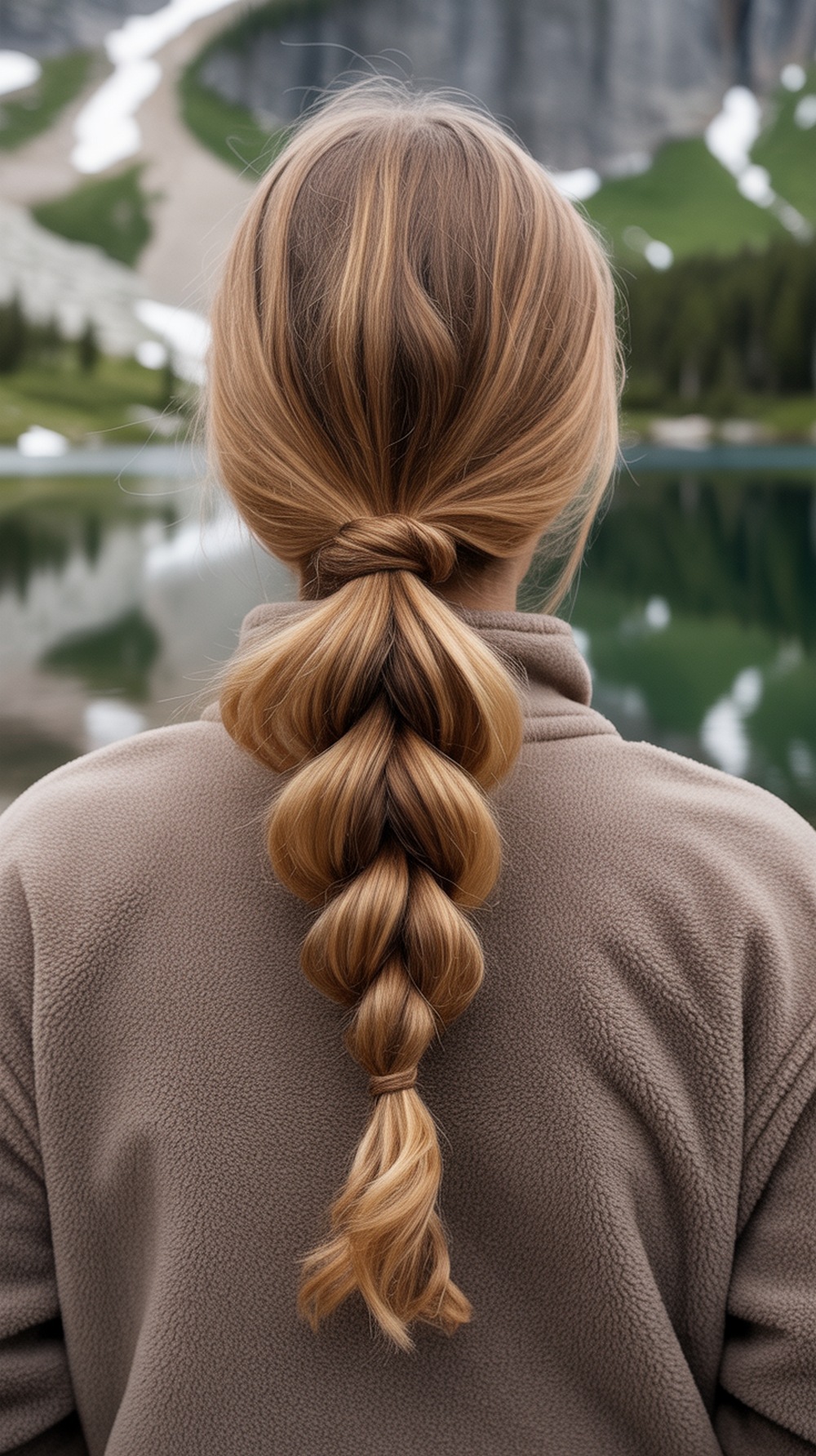 Rope Twist Ponytail Hiking Hairstyle