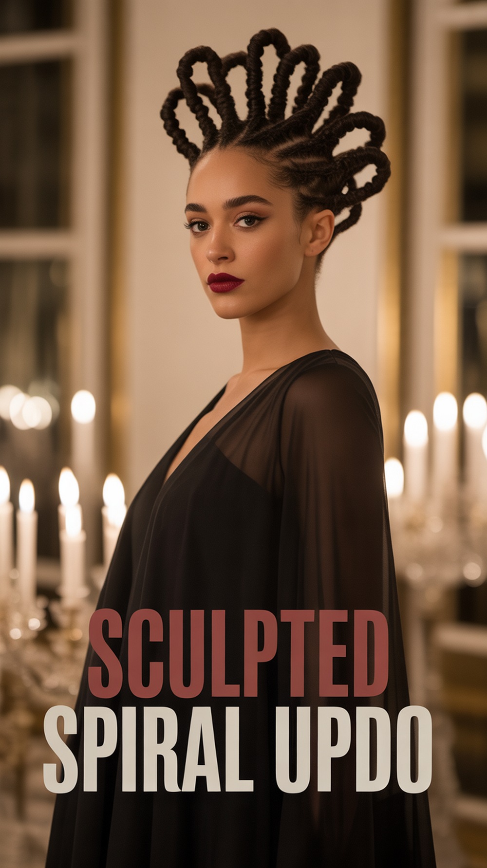 Sculpted Spiral Updo