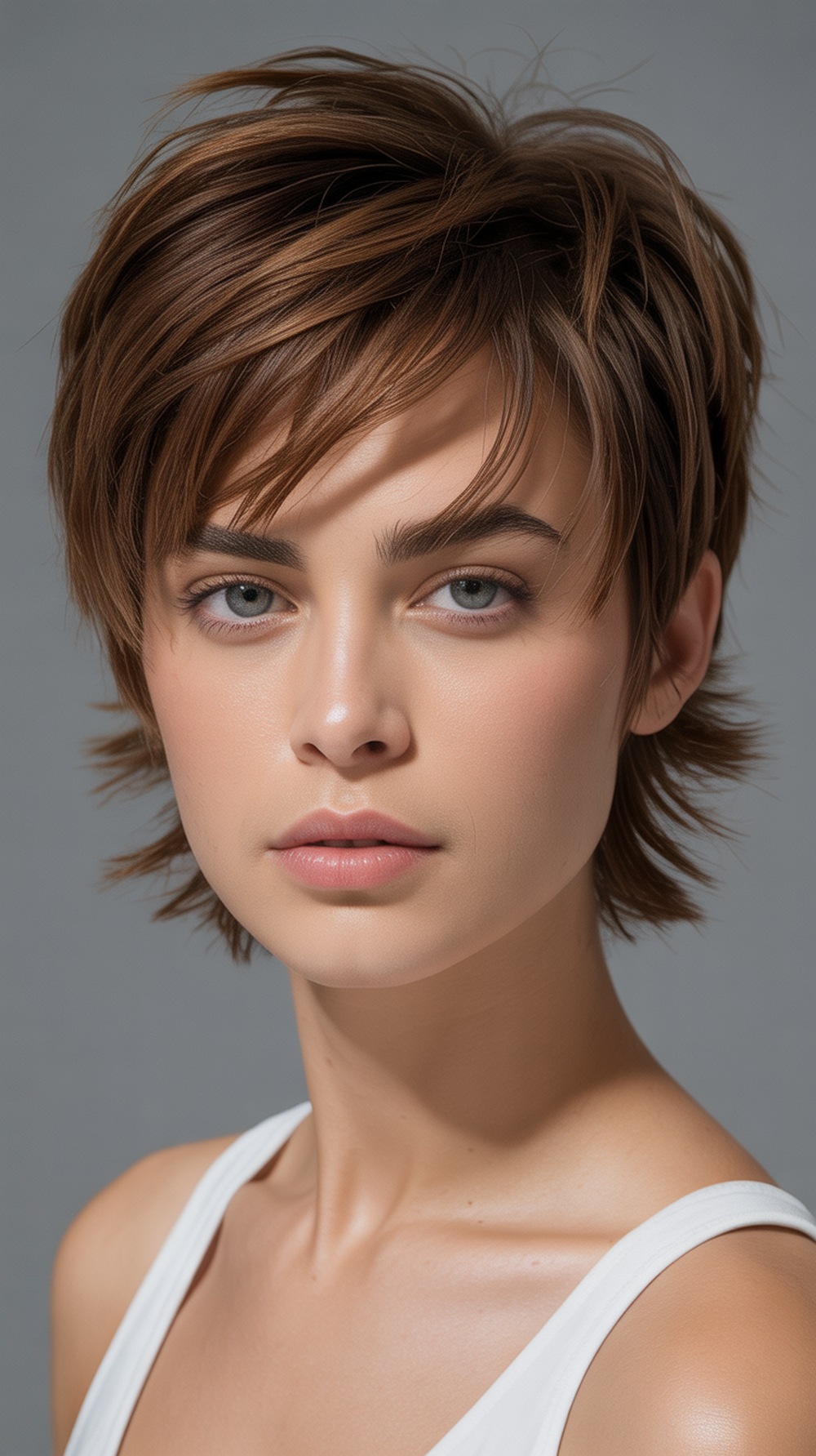 Short Hair with Textured Fringe