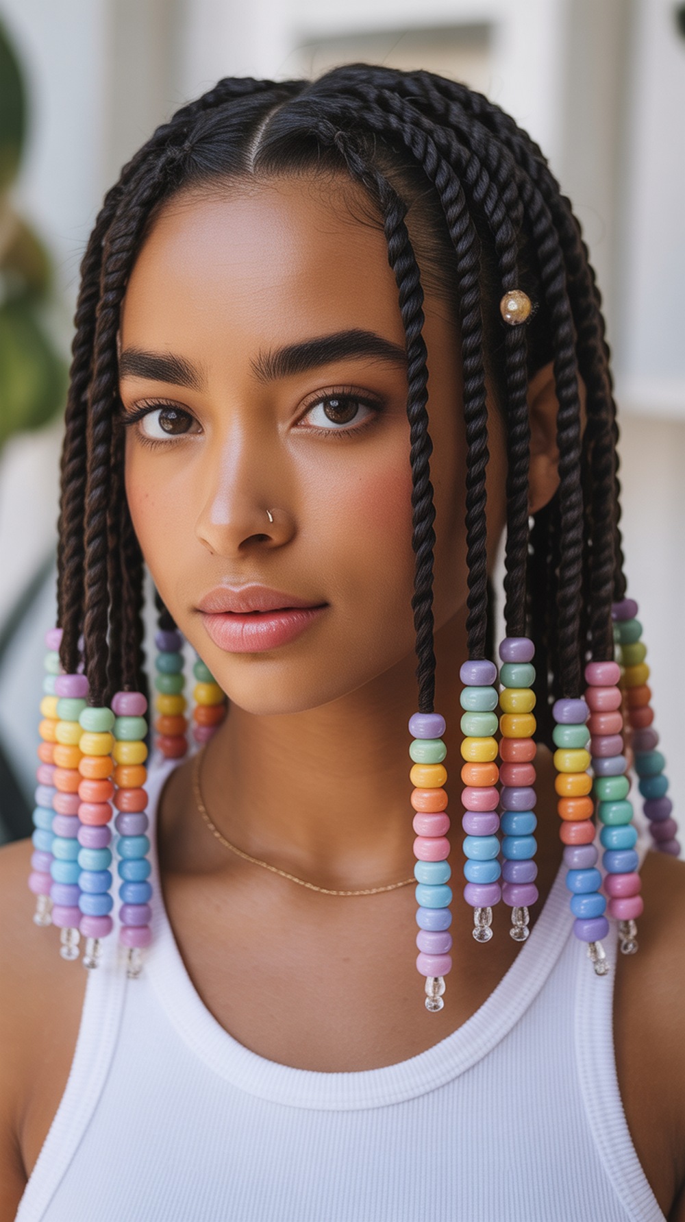 Short Twists with Rainbow Beads