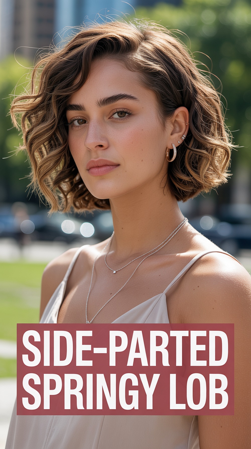 Side Parted Springy Lob