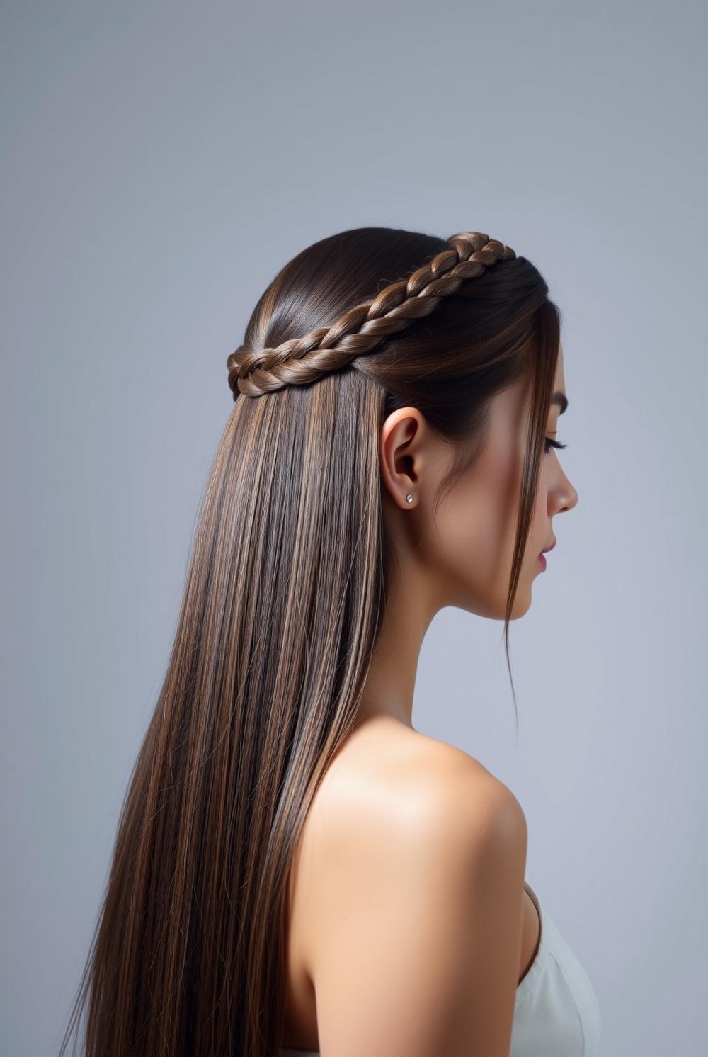 Sleek Braided Headband Accent