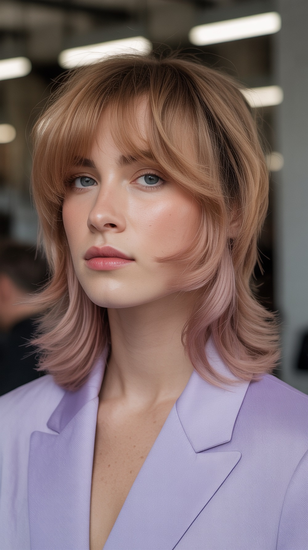 Soft Mullet with Wispy Bangs