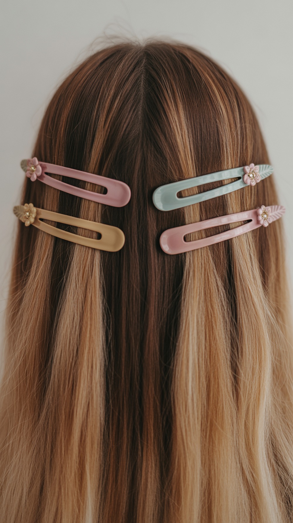 Straight Hair with Double Clips