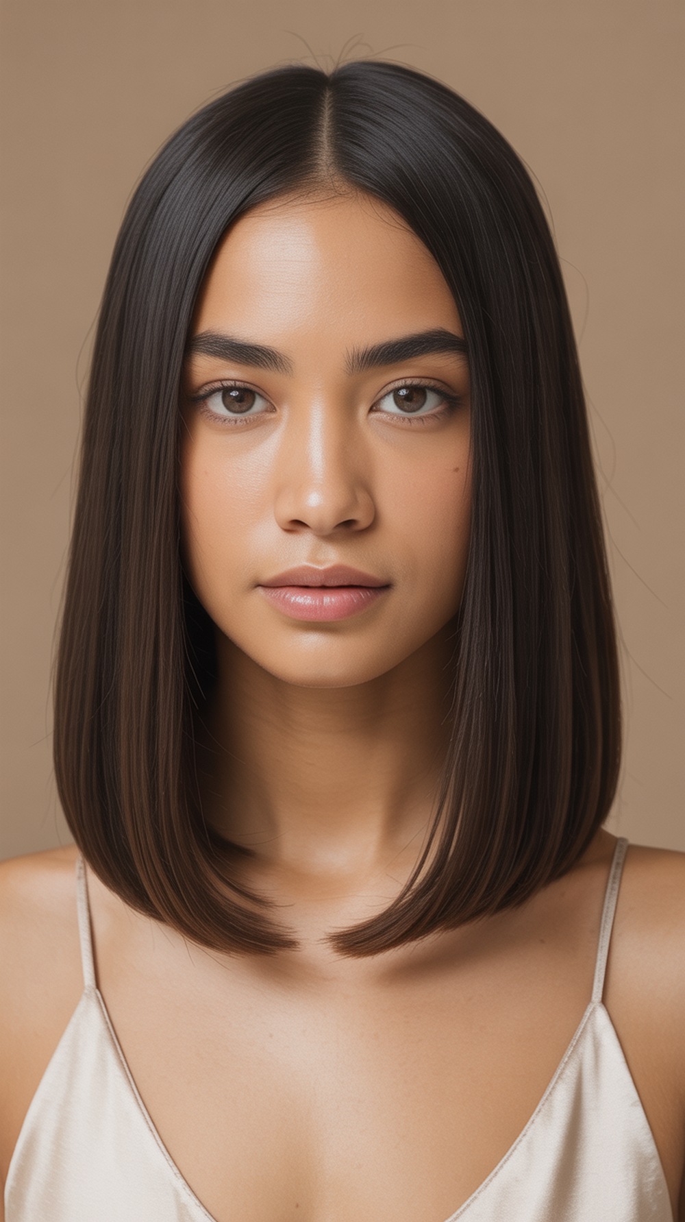 Straight Sleek Midi Hair