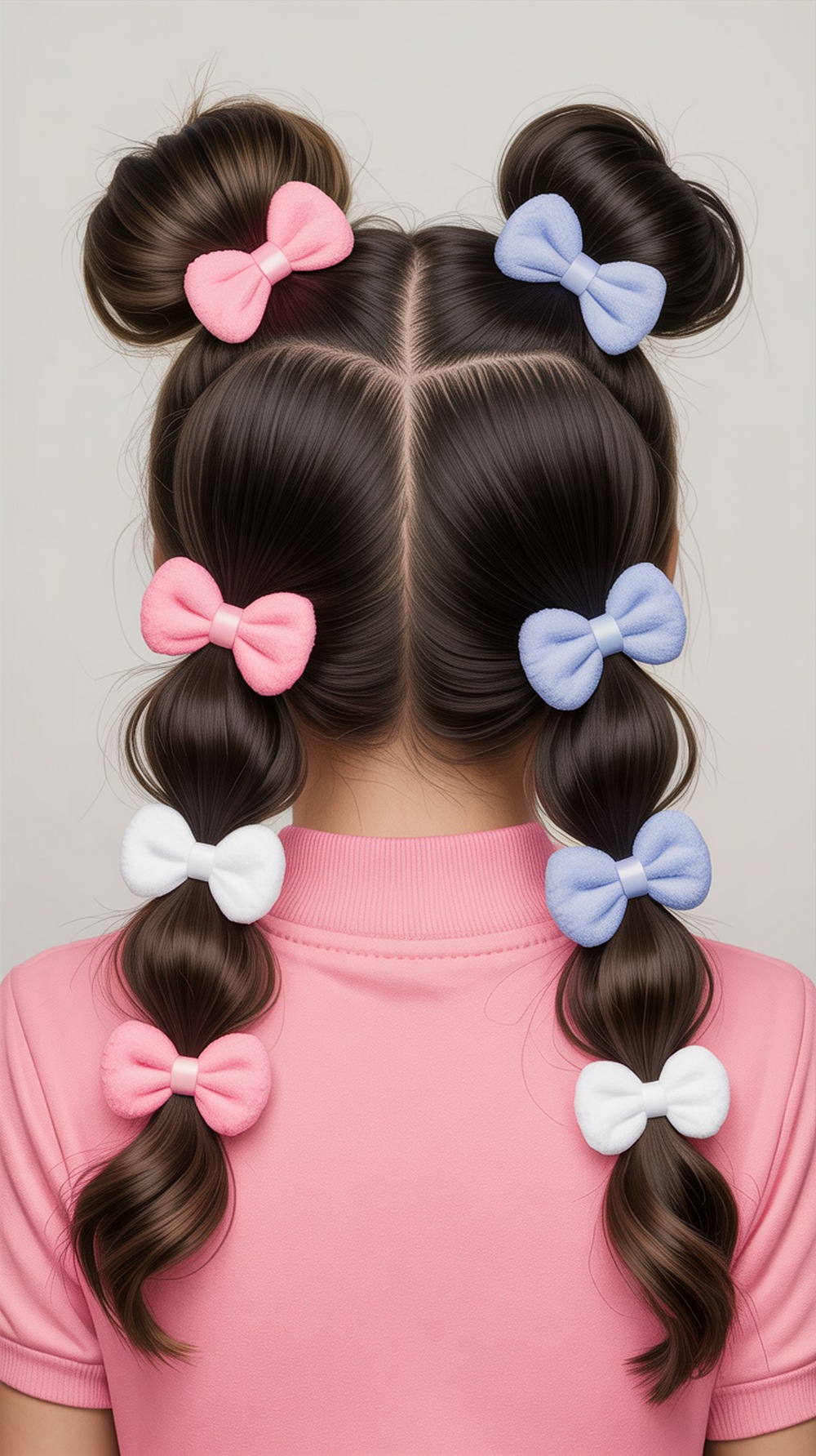 Triple Buns Down the Back