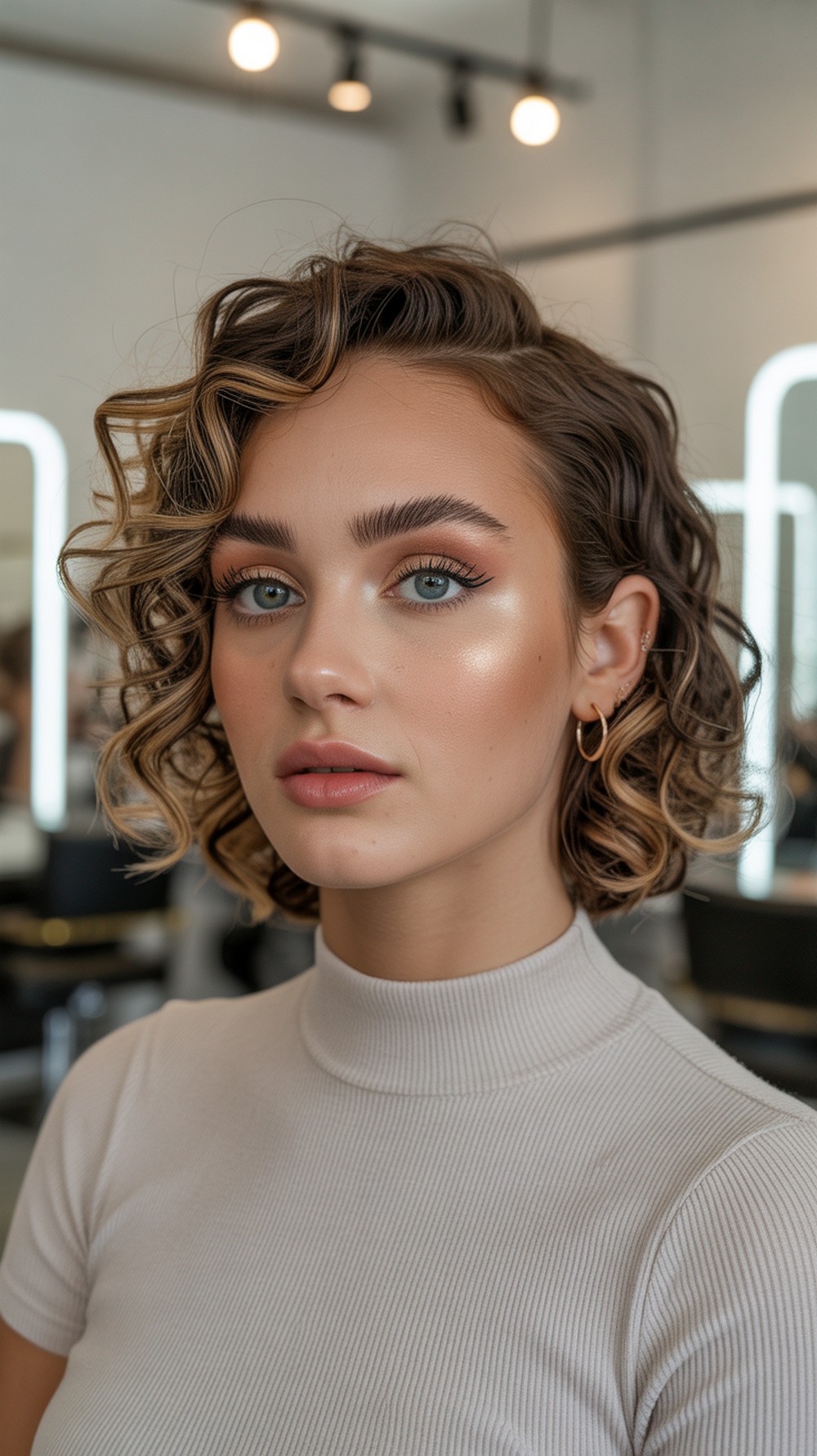 Curly Butterfly Lob