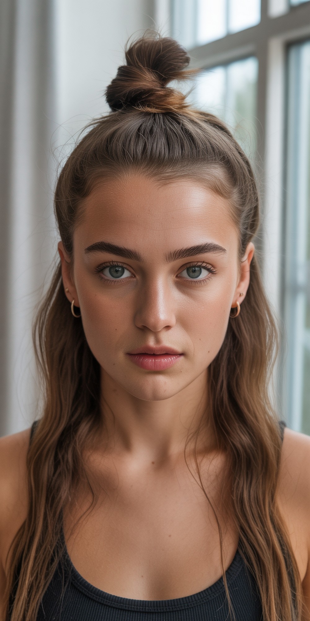 Half Up Top Knot