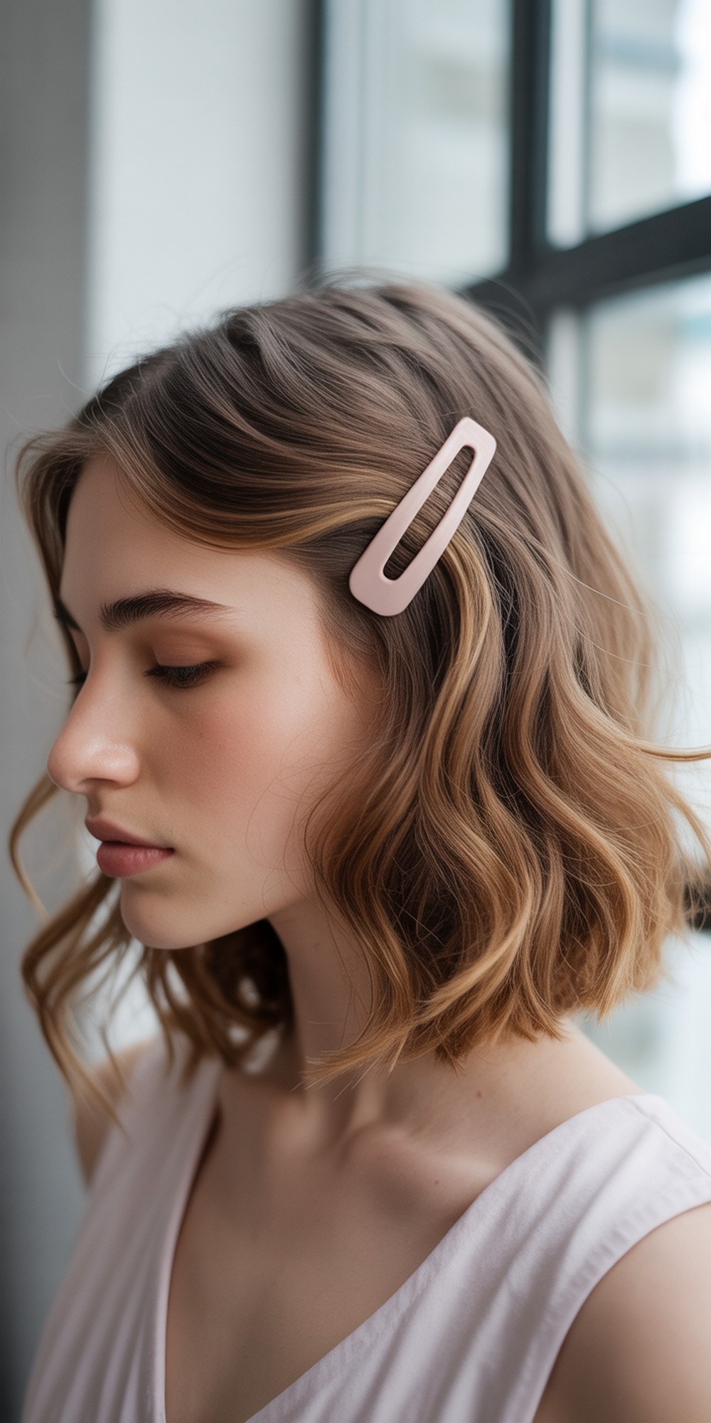 Half Up with Barrette